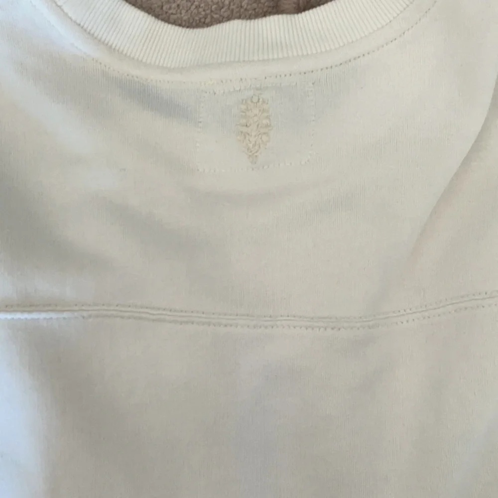 Supreme White Crewneck Sweater with Black Graphics - Picture 3 of 3